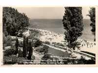 Стара пощенска картичка - Курорт Варна, Плаж на Балкантурист