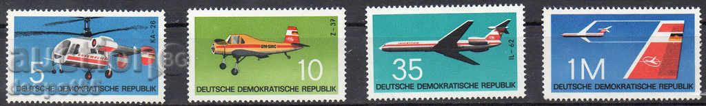 1972. GDR. Aviation - airplanes and helicopters. Second series.
