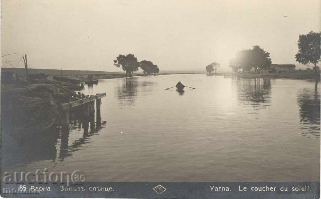 Carte poștală antică - Varna, Apus de soare Carte poștală antică - Varna, Apus de soare
