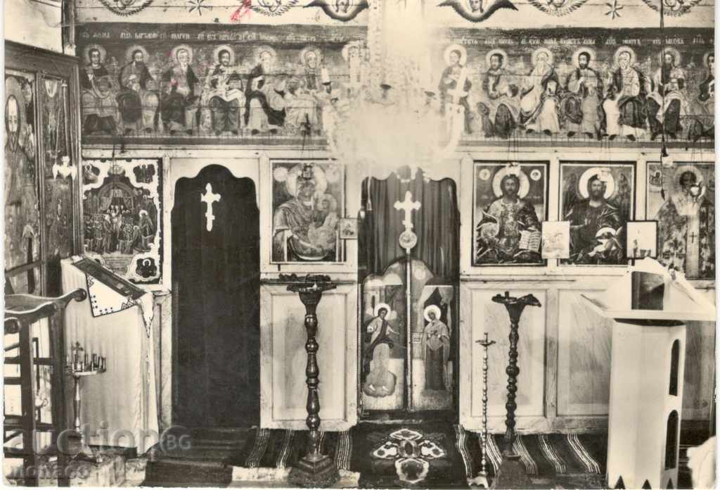 Old postcard - Sopot, the altar in the women's convent