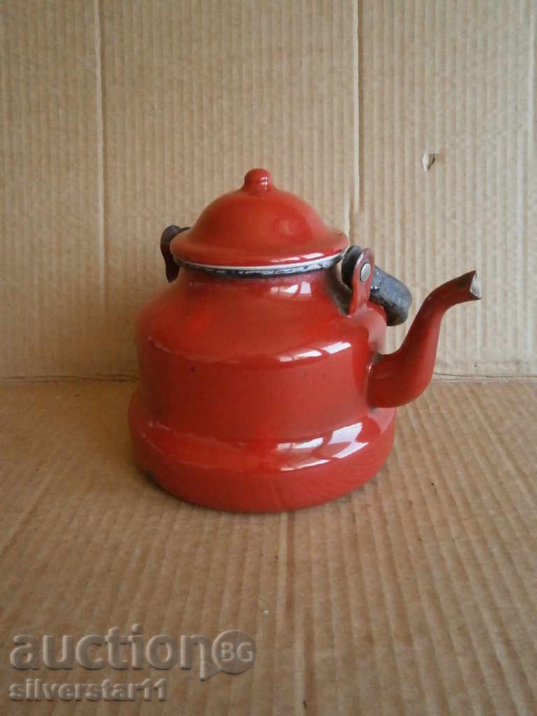 Delivery of enameled teapot 60s Delivery of enameled teapot 60s