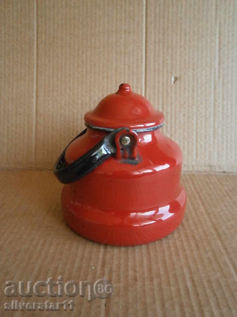 enameled teapot 60s - 5 enameled teapot 60s - 5