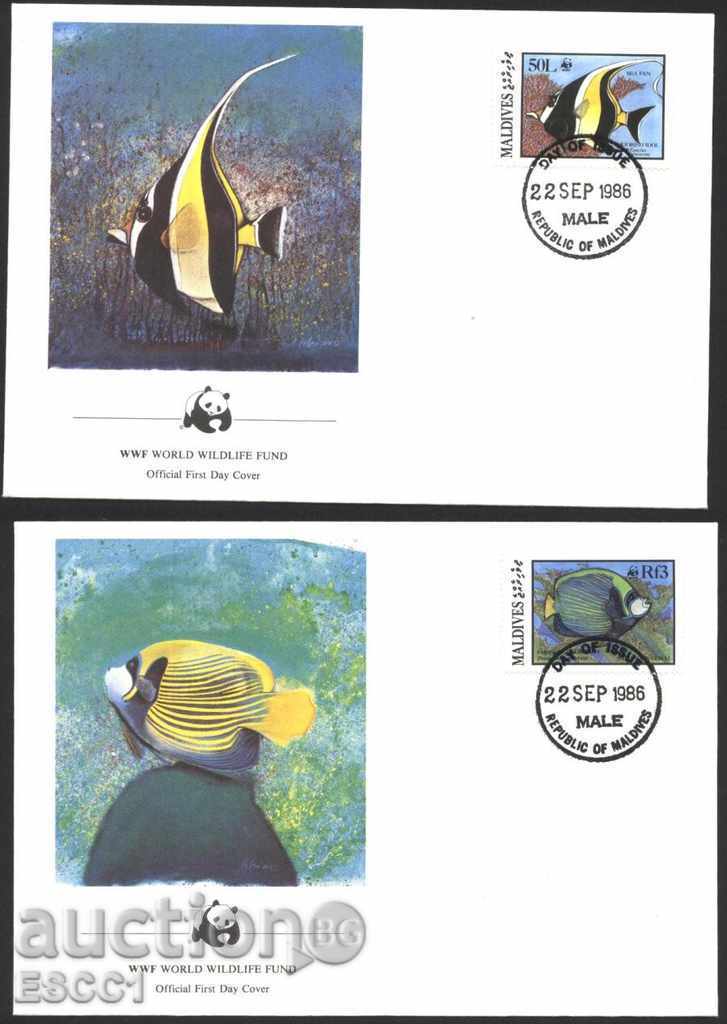 Encyclopedic Envelopes (FDC) WWF Fauna Pisces 1986 from Maldives with price 10.00 BGN | € 5.11 Encyclopedic Envelopes (FDC) WWF Fauna Pisces 1986 from Maldives with price 10.00 BGN | € 5.11