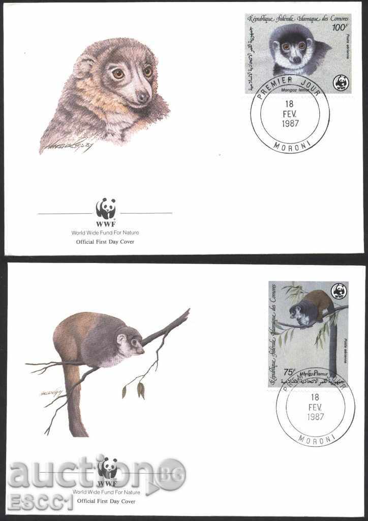 Encyclopedic Envelopes (FDC) WWF Monkeys 1987 Comoros Islands with price 17.00 BGN | € 8.69 Encyclopedic Envelopes (FDC) WWF Monkeys 1987 Comoros Islands with price 17.00 BGN | € 8.69
