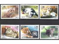 Чисти марки  Фауна Котки 2007 от Куба