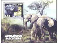 Καθαρίστε μπλοκ Πανίδα Ελέφαντες 2008 η Κούβα