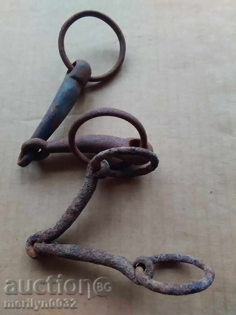 Old forged reins, a bent iron brace, a harness with price 30.00 BGN | € 15.34