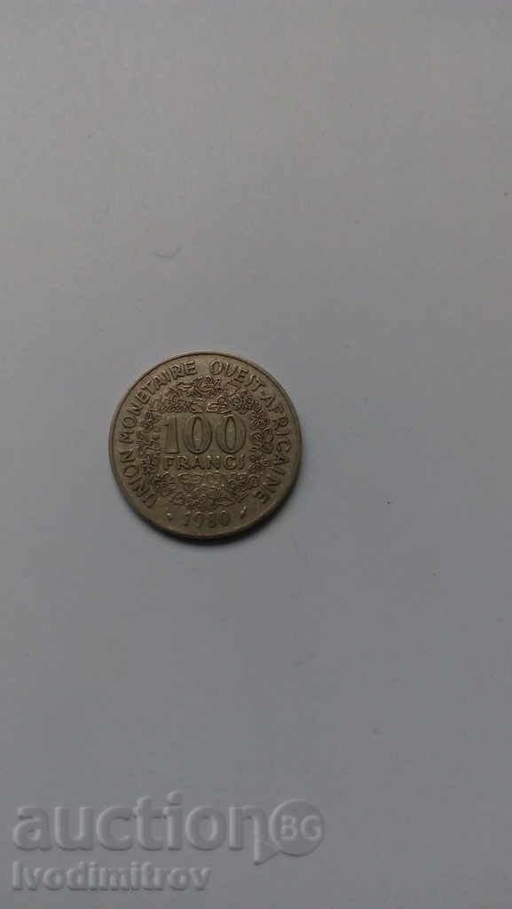 Западно-африкански щати 100 франка 1980