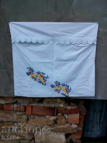 Embroidered pillow case