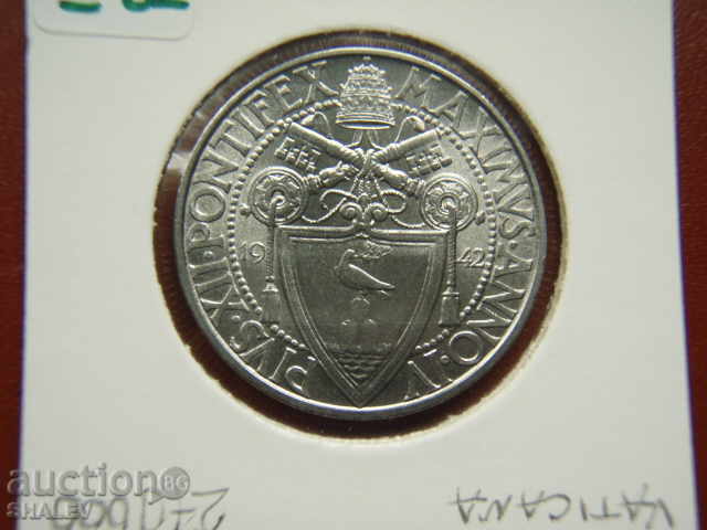 2 Lire 1942 Vaticana - Unc - 6 2 Lire 1942 Vaticana - Unc - 6