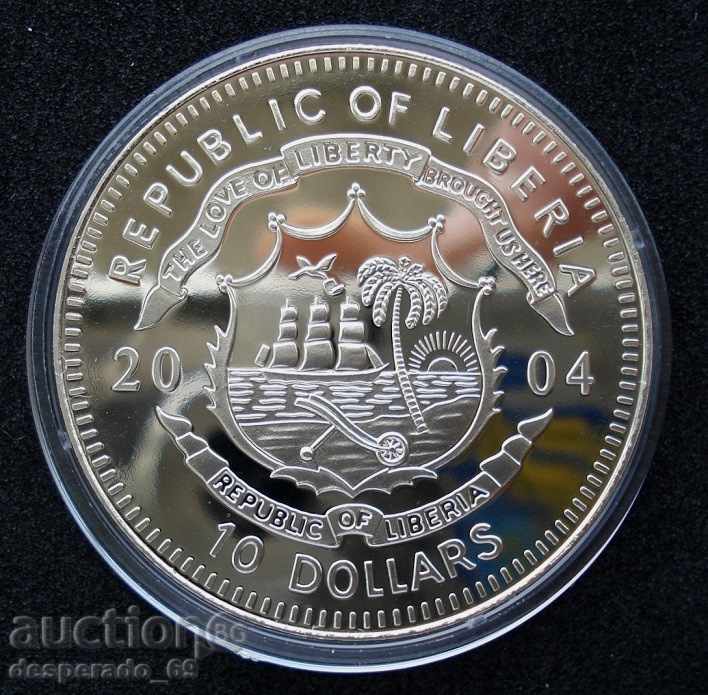 (¯`'•.¸ 10 dollars 2004 LIBERIA UNC ¸.•'´¯) with price 22.00 BGN | € 11.25 (¯`'•.¸ 10 dollars 2004 LIBERIA UNC ¸.•'´¯) with price 22.00 BGN | € 11.25