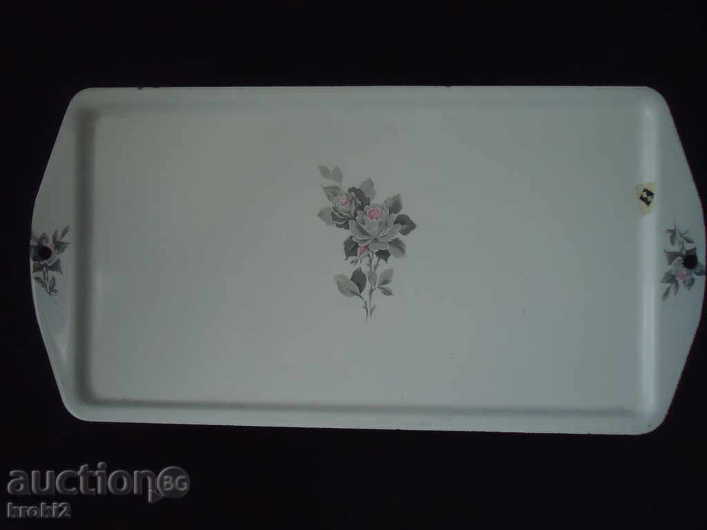 СТАРА ЕМАЙЛИРАНА ТАБЕЛА КАРТИНА С ЦВЕТЕ