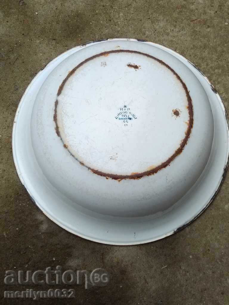 Δημοπρασία Εμαγιέ μπολ, δοχείο δίσκο με σμάλτο Δημοπρασία Εμαγιέ μπολ, δοχείο δίσκο με σμάλτο