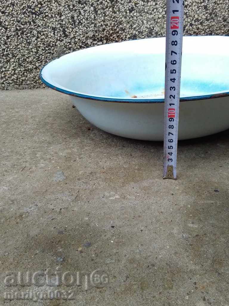 Εμαγιέ μπολ, δοχείο δίσκο με σμάλτο - 6 Εμαγιέ μπολ, δοχείο δίσκο με σμάλτο - 6