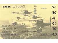 Радиолюбителска пощенска картичка - Стари военни двуплощници