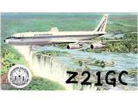 Радиолюбителска пощенска картичка - Боинг 707-303В