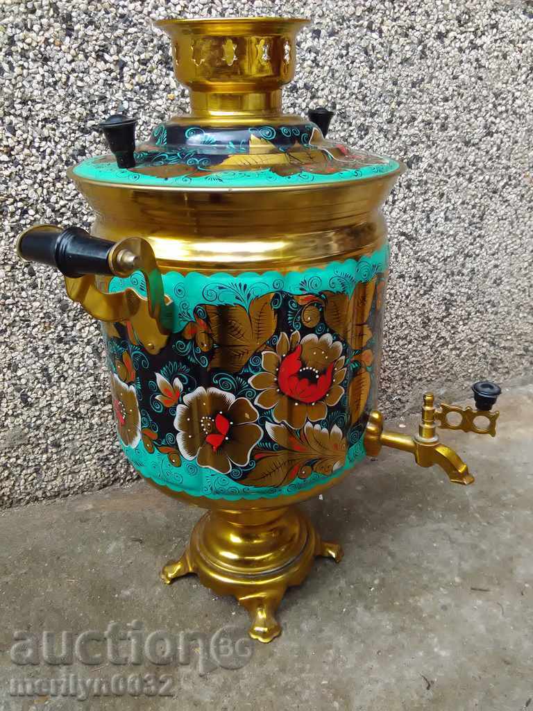 Ρωσικό σαμοβάρ εποχής ΕΣΣΔ Μεγάλη κατηγορία πολυτελείας τσαγιέρα δοχείο - 5 Ρωσικό σαμοβάρ εποχής ΕΣΣΔ Μεγάλη κατηγορία πολυτελείας τσαγιέρα δοχείο - 5