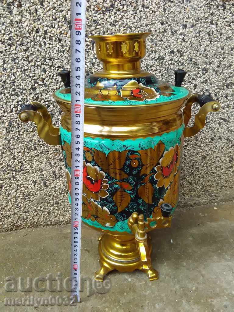 Ρωσικό σαμοβάρ εποχής ΕΣΣΔ Μεγάλη κατηγορία πολυτελείας τσαγιέρα δοχείο - 7 Ρωσικό σαμοβάρ εποχής ΕΣΣΔ Μεγάλη κατηγορία πολυτελείας τσαγιέρα δοχείο - 7