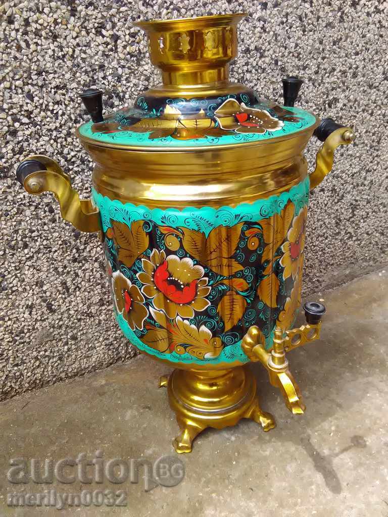 Ρωσικό σαμοβάρ εποχής ΕΣΣΔ Μεγάλη κατηγορία πολυτελείας τσαγιέρα δοχείο Ρωσικό σαμοβάρ εποχής ΕΣΣΔ Μεγάλη κατηγορία πολυτελείας τσαγιέρα δοχείο