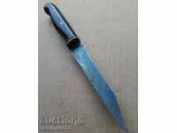 Παλιό χέρι σφυρήλατο κρεοπωλείο μαχαίρι kulak στιλέτο