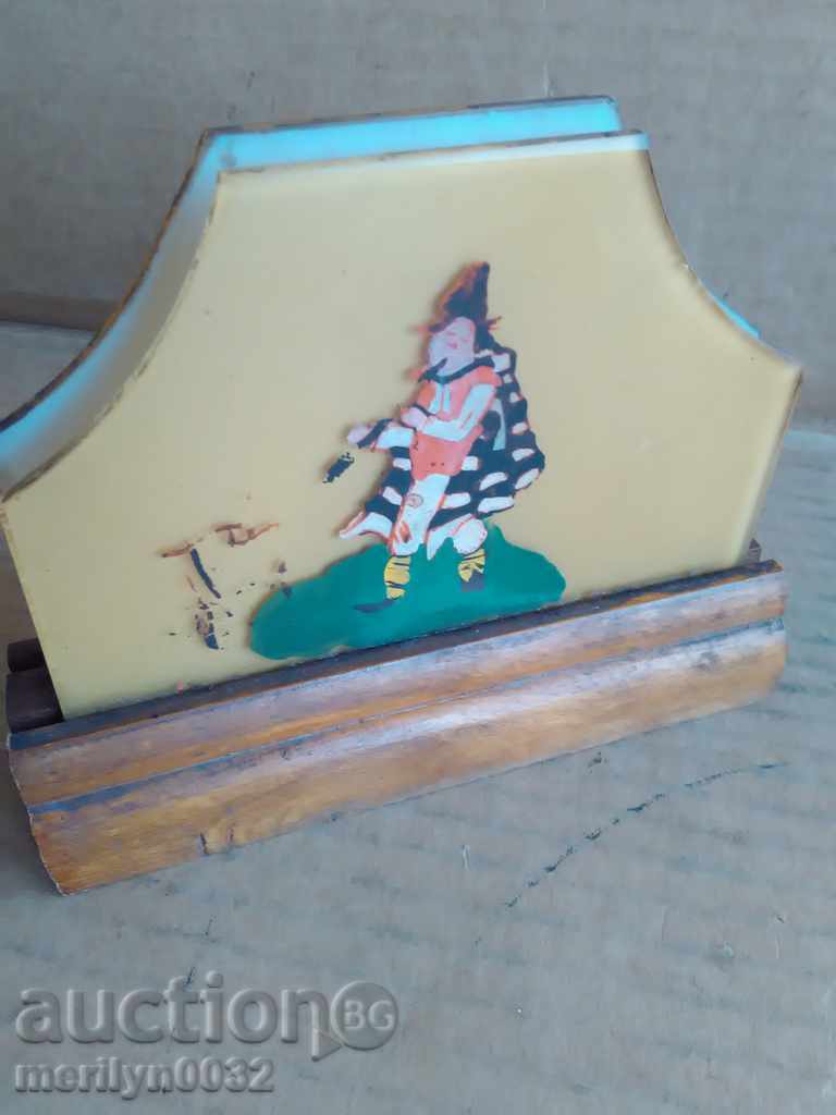 Auction Old wood sailboat and painted glass wounded Auction Old wood sailboat and painted glass wounded