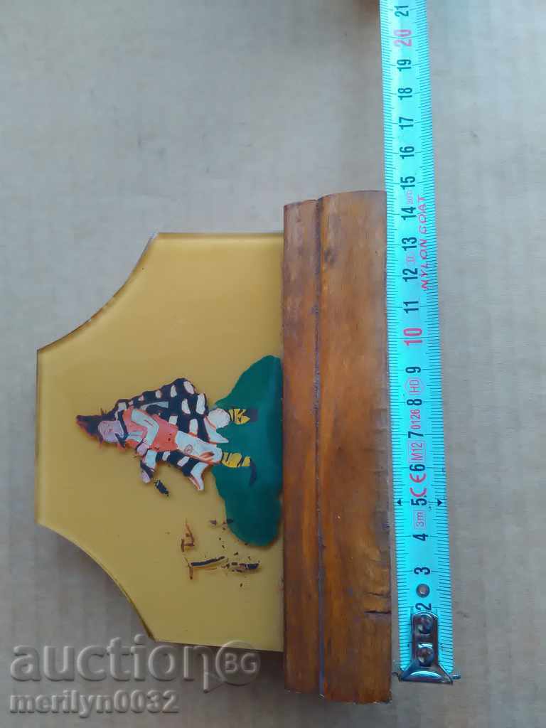 Old wood sailboat and painted glass wounded - 6 Old wood sailboat and painted glass wounded - 6