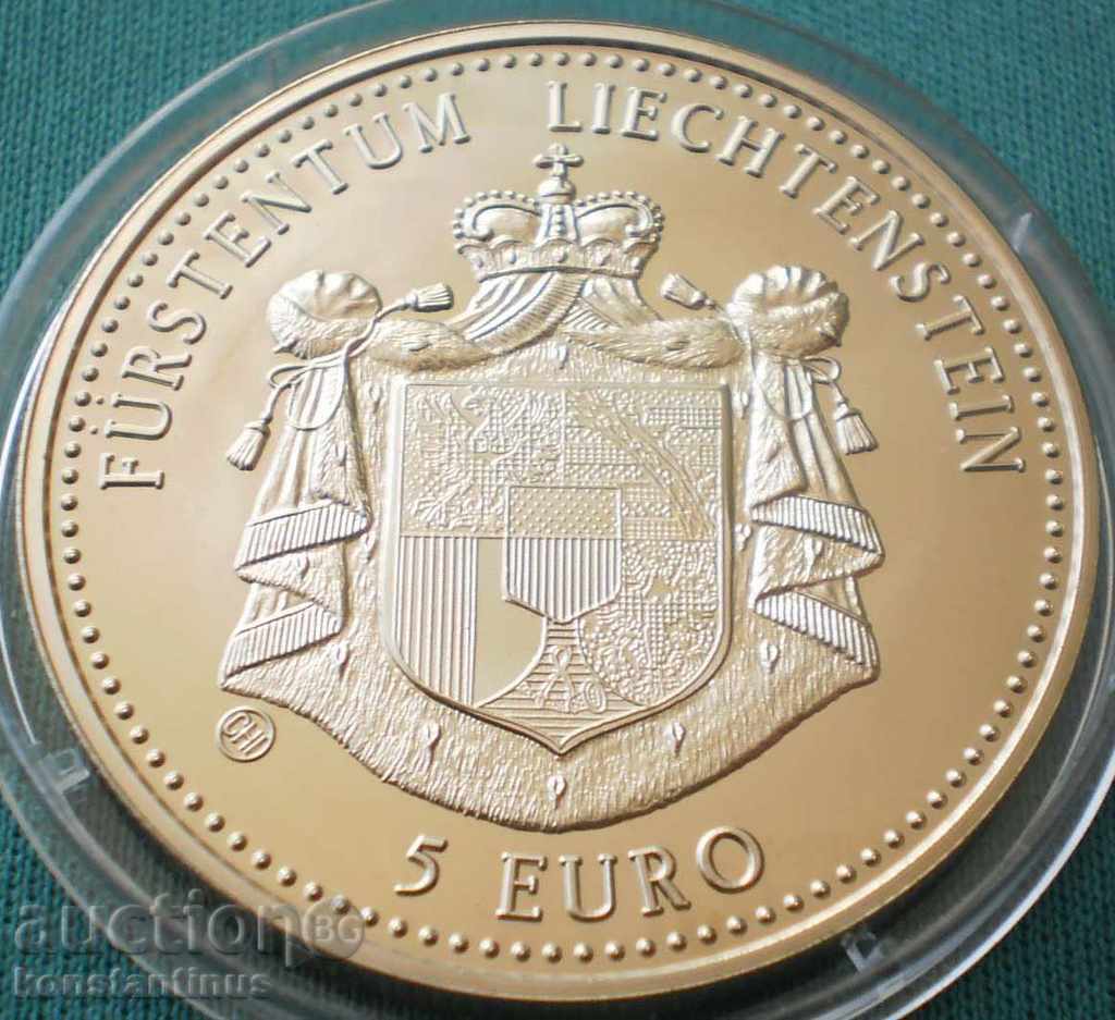 Licitație Liechtenstein 5 Euro 1997 UNC Rare