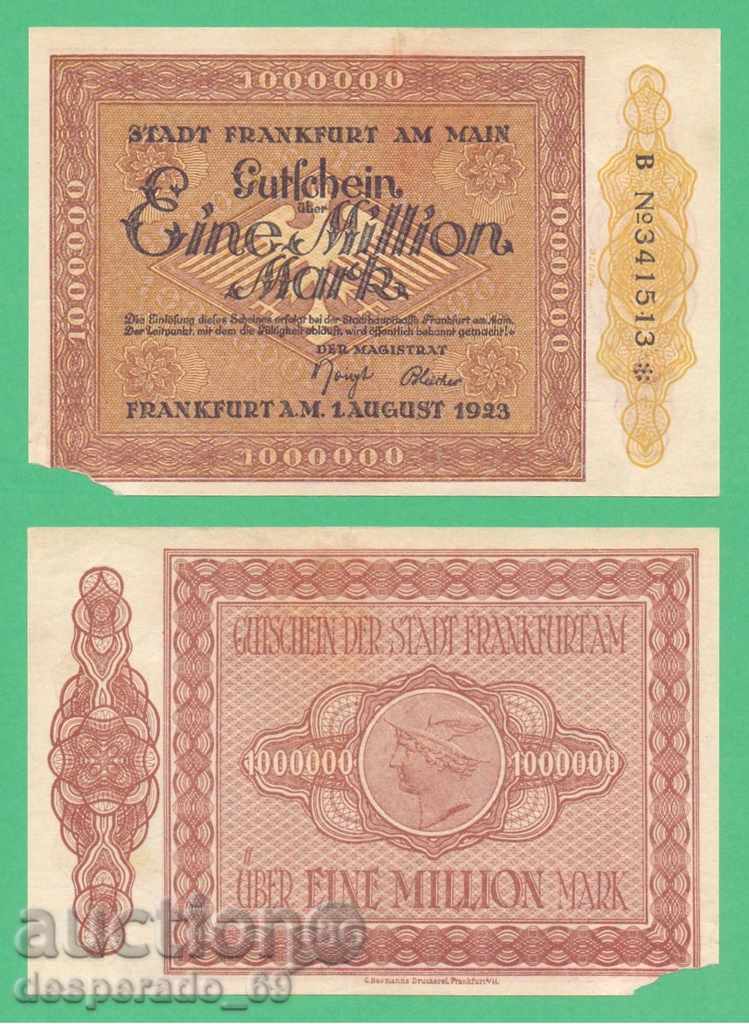 (¯`'•.¸GERMANY (Frankfurt) 1 million marks 1923¸.•'´¯)