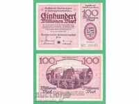 (¯`'•.¸GERMANIA (Pirna) 100 milioane mărci 1923¸.•'´¯)