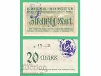(¯`'•.¸ГЕРМАНИЯ (Lindau) 20 марки 1918 aUNC¸.•'´¯)