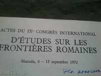 D'Etudes sur les Frontières Romaines. (Autograph)