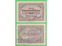 (¯`'•.¸ГЕРМАНИЯ (Odenkirchen) 100 милиона марки 1923  aUNC