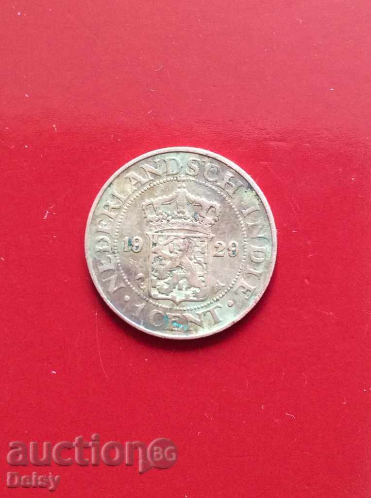 Холандска Индия,1 цент 1929г.