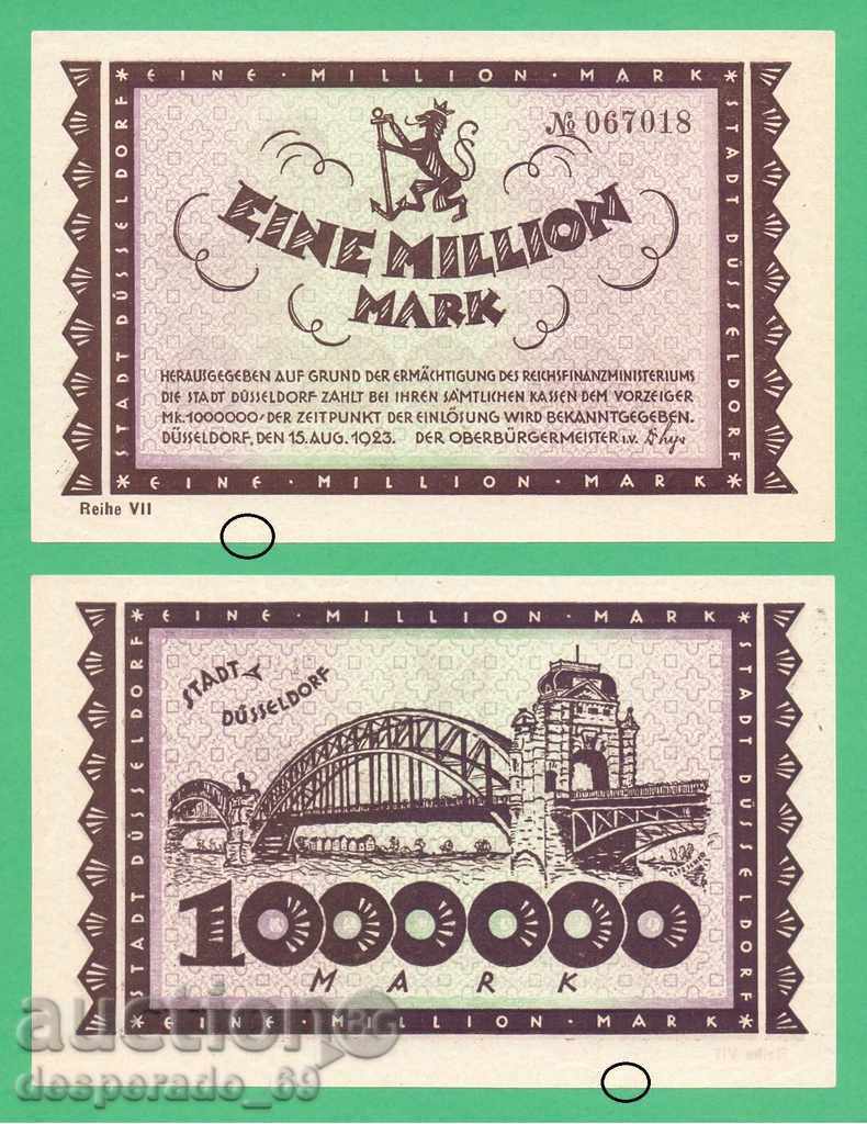 (Düsseldorf) 1 million marks 1923 UNC- • • • •)