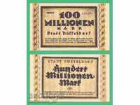 (Düsseldorf) 100 million marks 1923 UNC '')