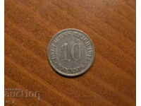 GERMANIA 10 PFENNIG 1914 a. litera A