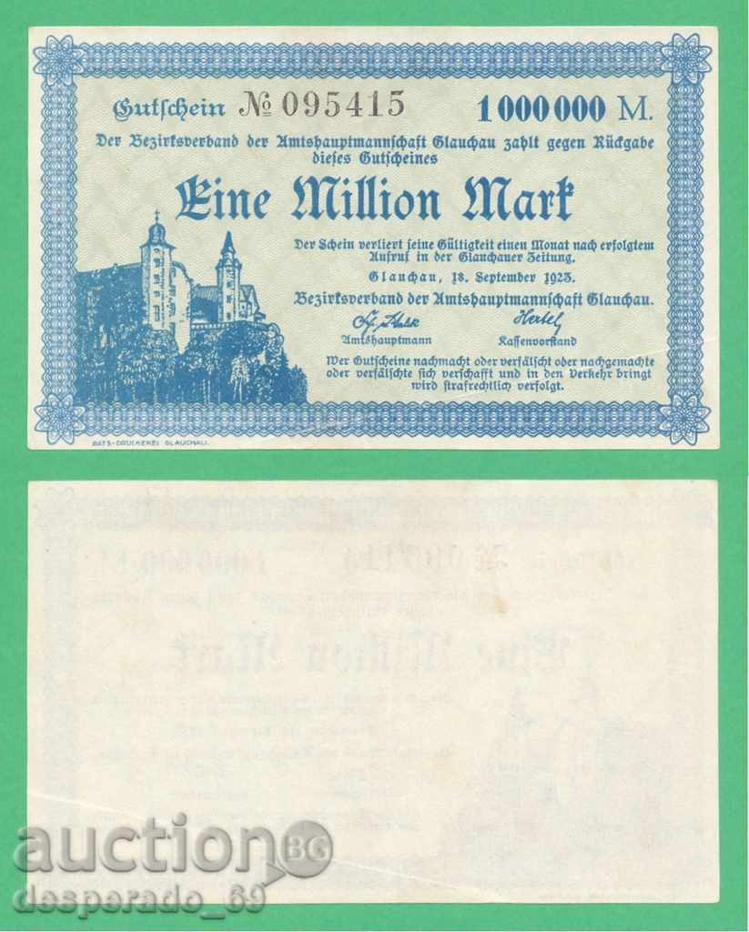 (¯` '• .¸GERMANIYA (Glauchau) 1 un milion de mărci anul 1923. •' '°)
