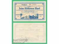 (¯`'•.¸GERMANIA (Chemnitz) 10 milioane de mărci 1923 UNC- •'´¯)