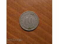 GERMANIA 10 PFENNIG 1900 g. litera A