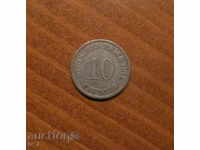 GERMANY 10 PFINING 1912 point A.