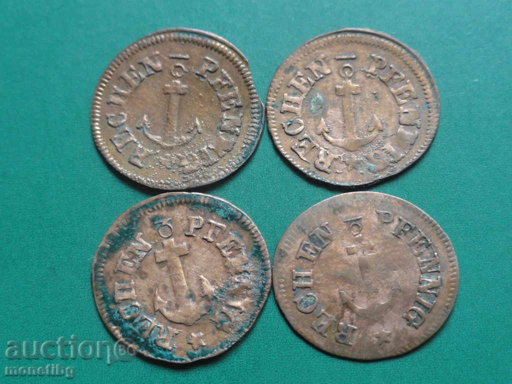 Germany - Counting Penny (4 pieces) with price € 6.50 | 12.71 BGN Germany - Counting Penny (4 pieces) with price € 6.50 | 12.71 BGN
