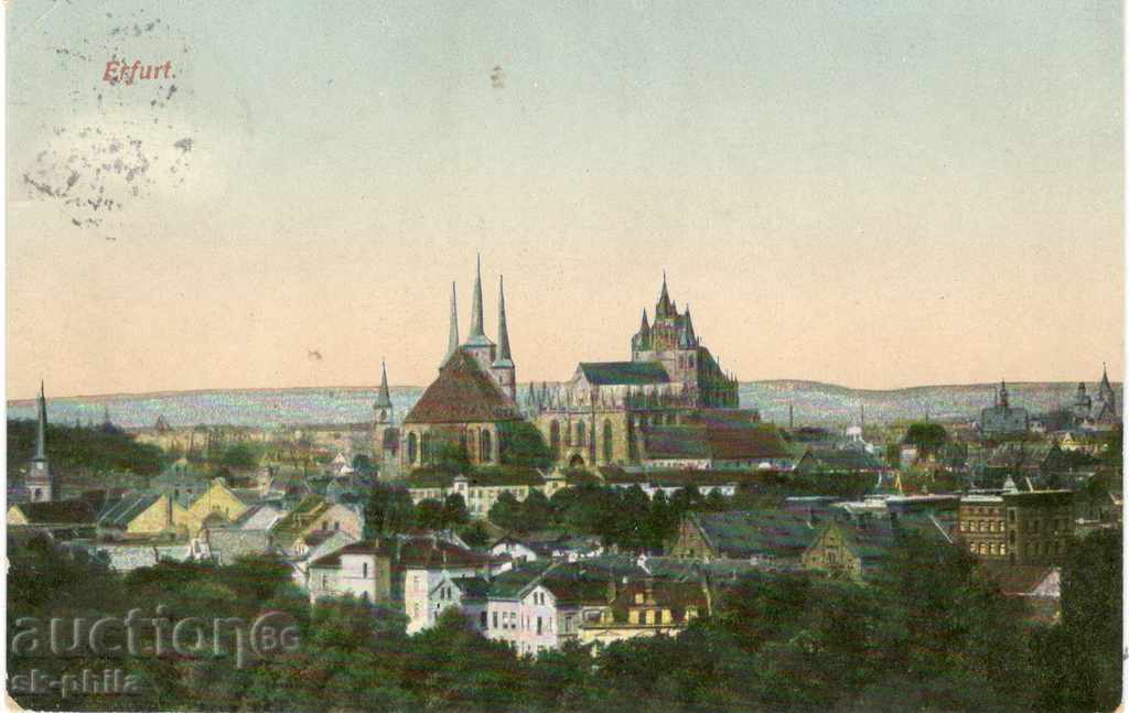 Стара пощенска картичка - Ерфурт, Германия
