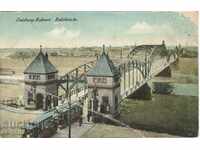 Old postcard - Duisburg, Germany - bridge