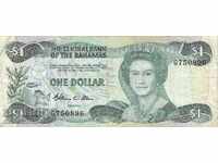 БАХАМСКИ ОСТРОВИ BAHAMAS 1 $ емисия issue 1974 - 1984 - G
