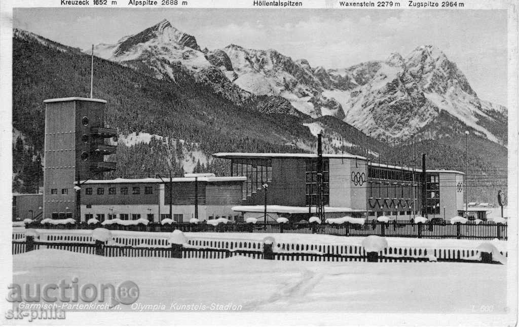 Old postcard - All games - Garmisch Partenkirchen, 1936