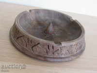 Ebony ashtray from the 90s of the twentieth century