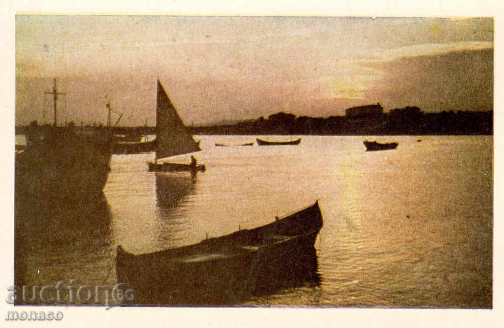 Old Postcard - Nessebar, Sunset