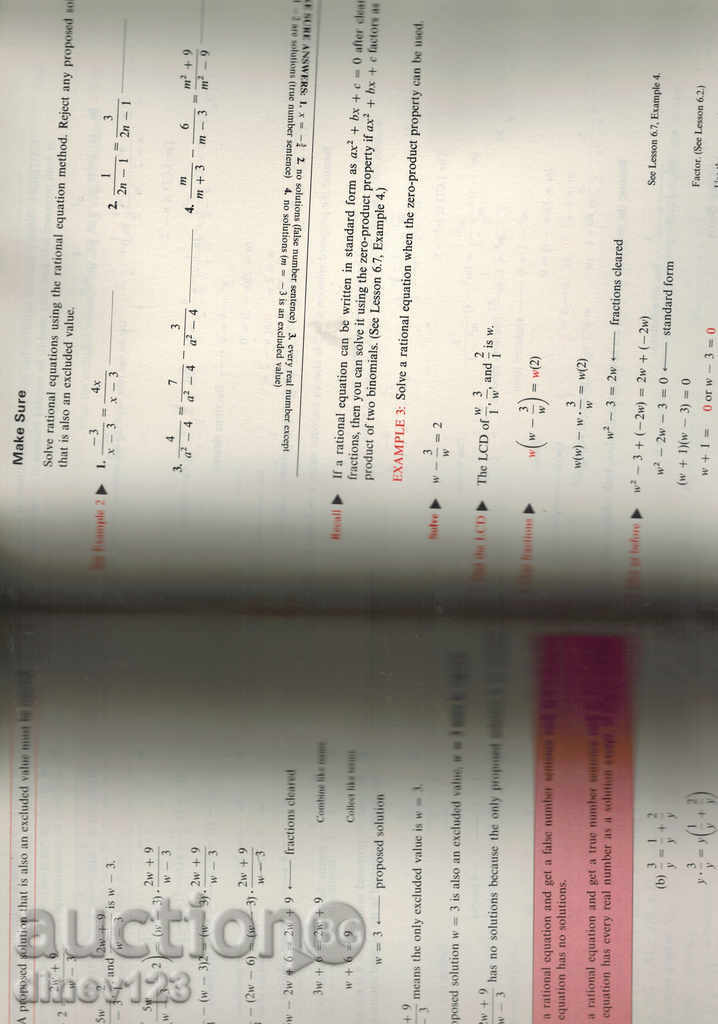 Auction mathematics BEGINING ALGEBRA AND PROBLEM SOLVING Auction mathematics BEGINING ALGEBRA AND PROBLEM SOLVING