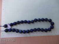 Blue agate beads faceted