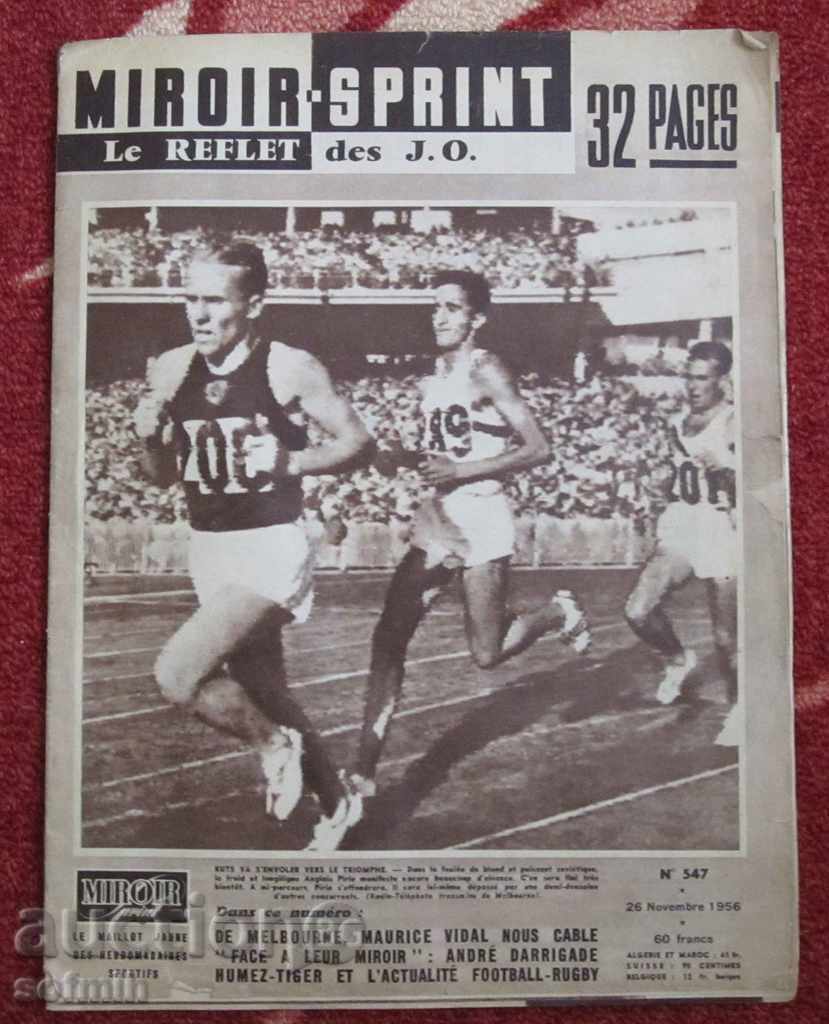 sport revista box de fotbal Miroar Sprint 1956.